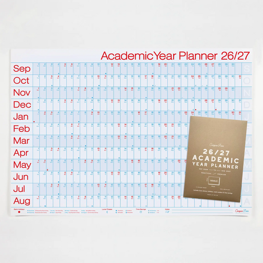 2026-27 Academic Year Planner Wall Calendar by Crispin Finn