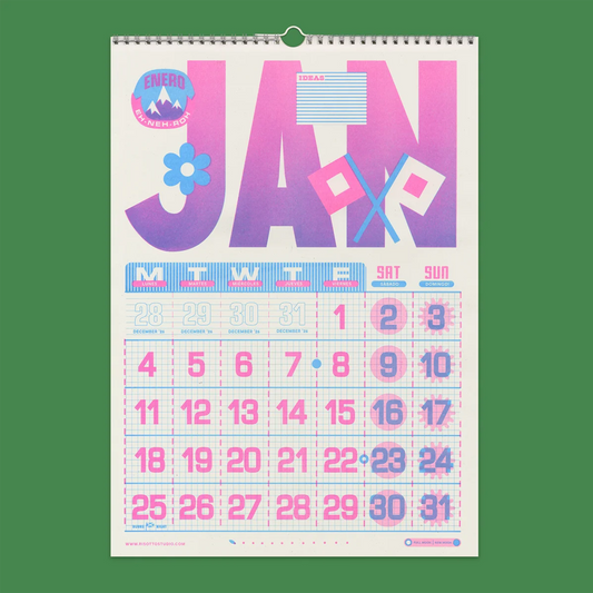2027 Wall Calendar by Risotto