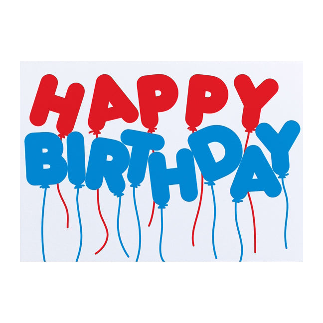 Birthday Balloons Card by Crispin Finn