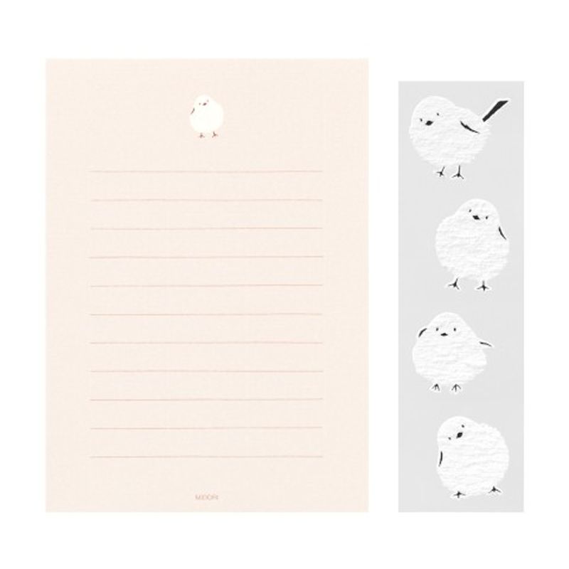 Long-Tailed Bird Stationery Set by Midori