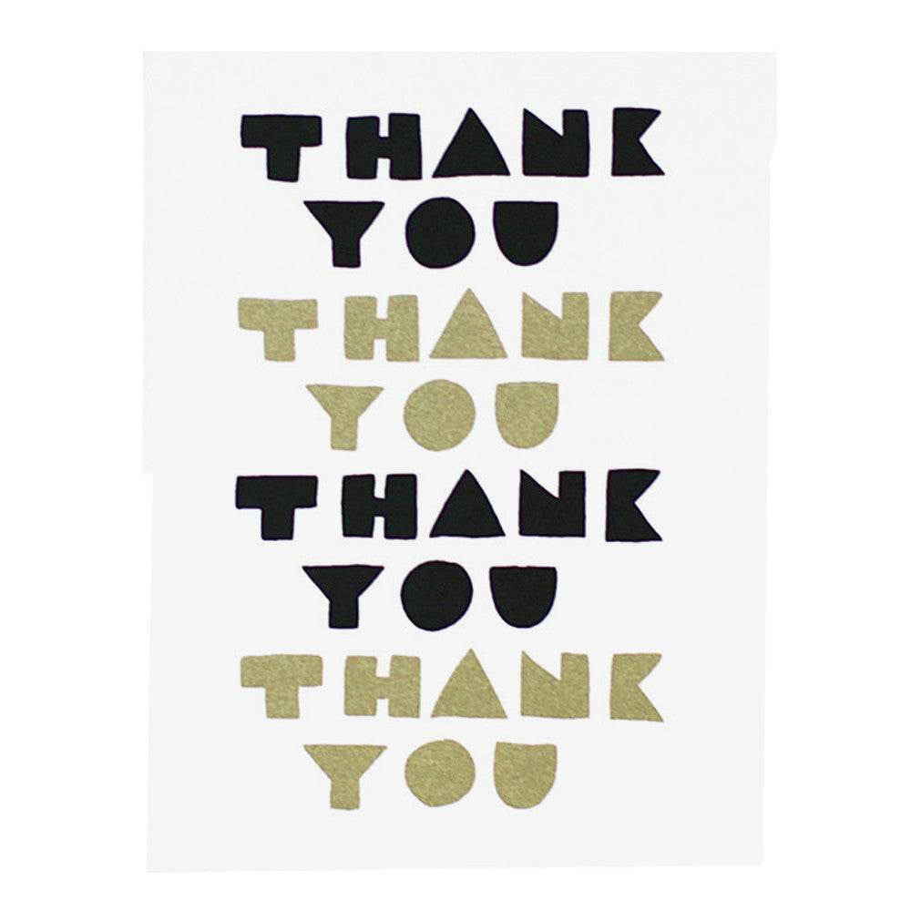 Thank You Geometric Card by Worthwhile Paper