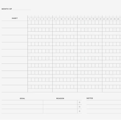 Habit Tracker Notepad by Appointed