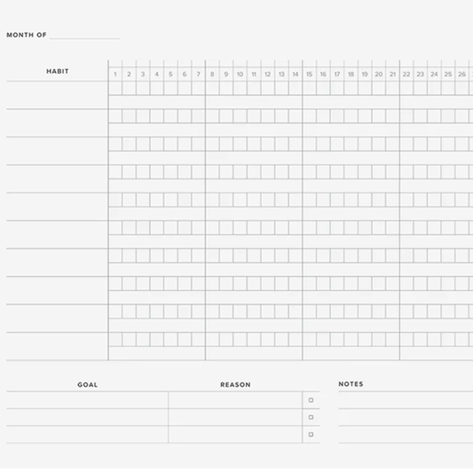 Habit Tracker Notepad by Appointed