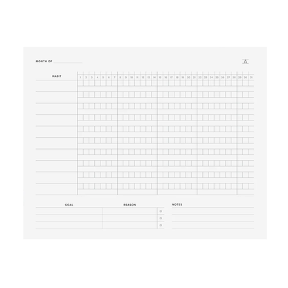 Habit Tracker Notepad by Appointed