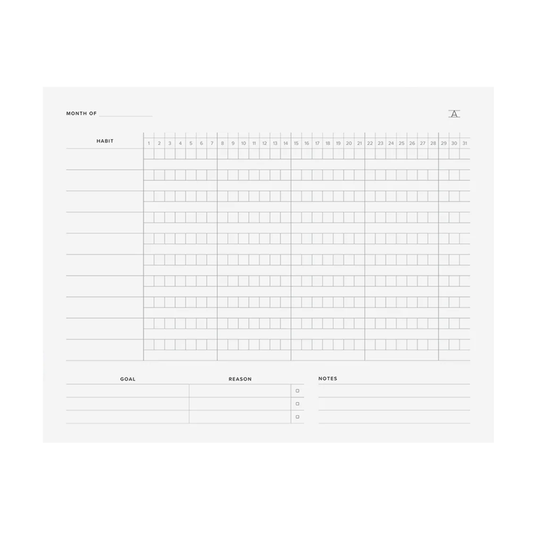 Habit Tracker Notepad by Appointed