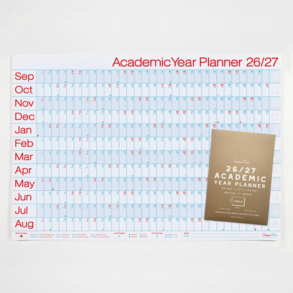 2026-27 Academic Year Planner Wall Calendar by Crispin Finn