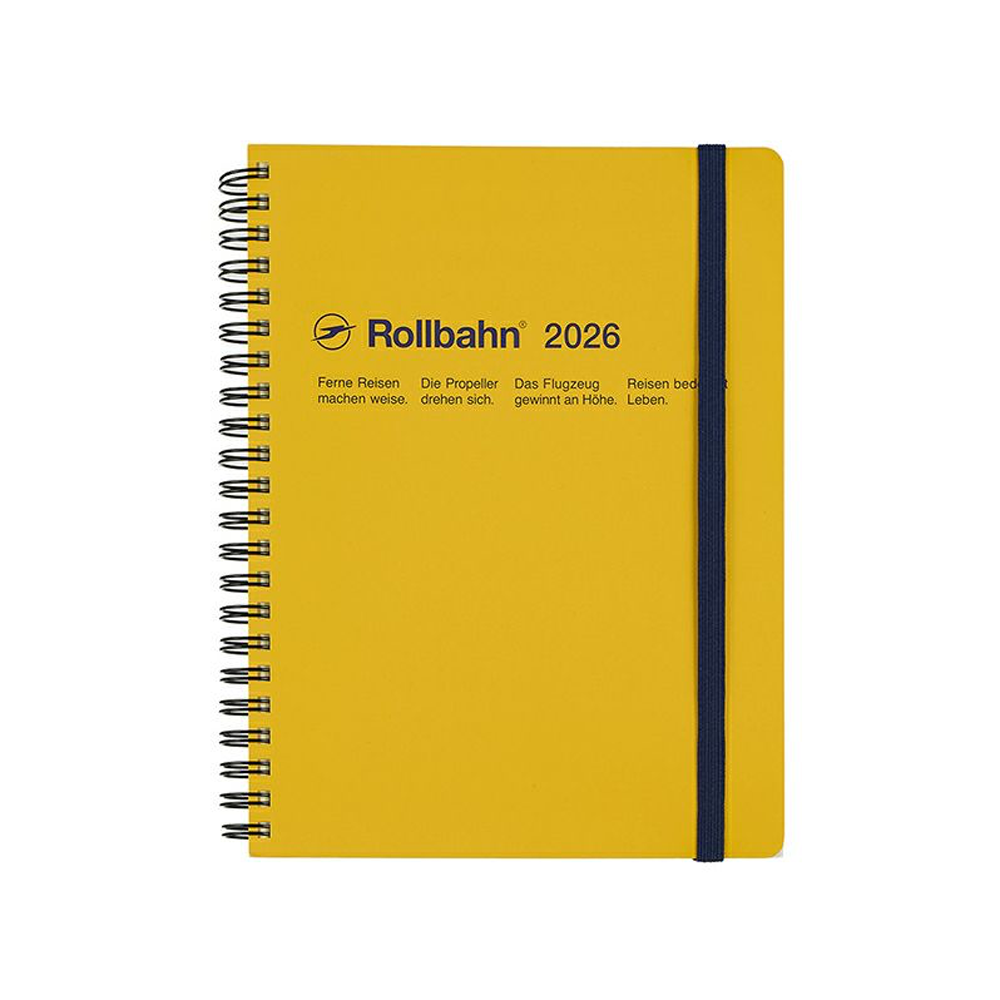 Rollbahn 2025-2026 Spiral Large (A5) Monthly Planner by Delfonics