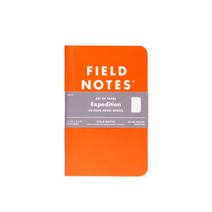 Expedition 3-Pack Notebook Set by Field Notes