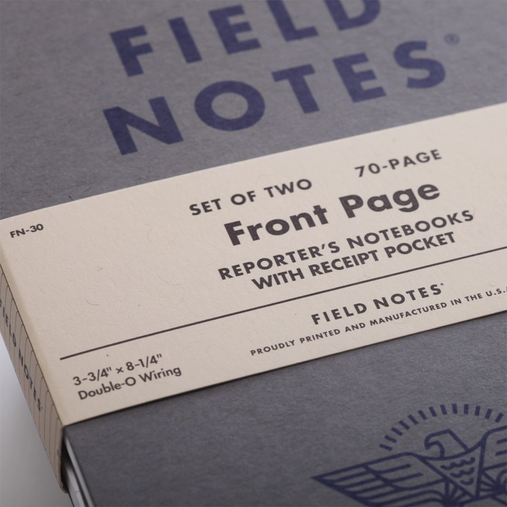 Front Page Reporter's Notebook 2-Pack by Field Notes