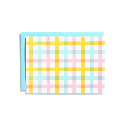 Plaid Pattern Card Set by Iron Curtain Press