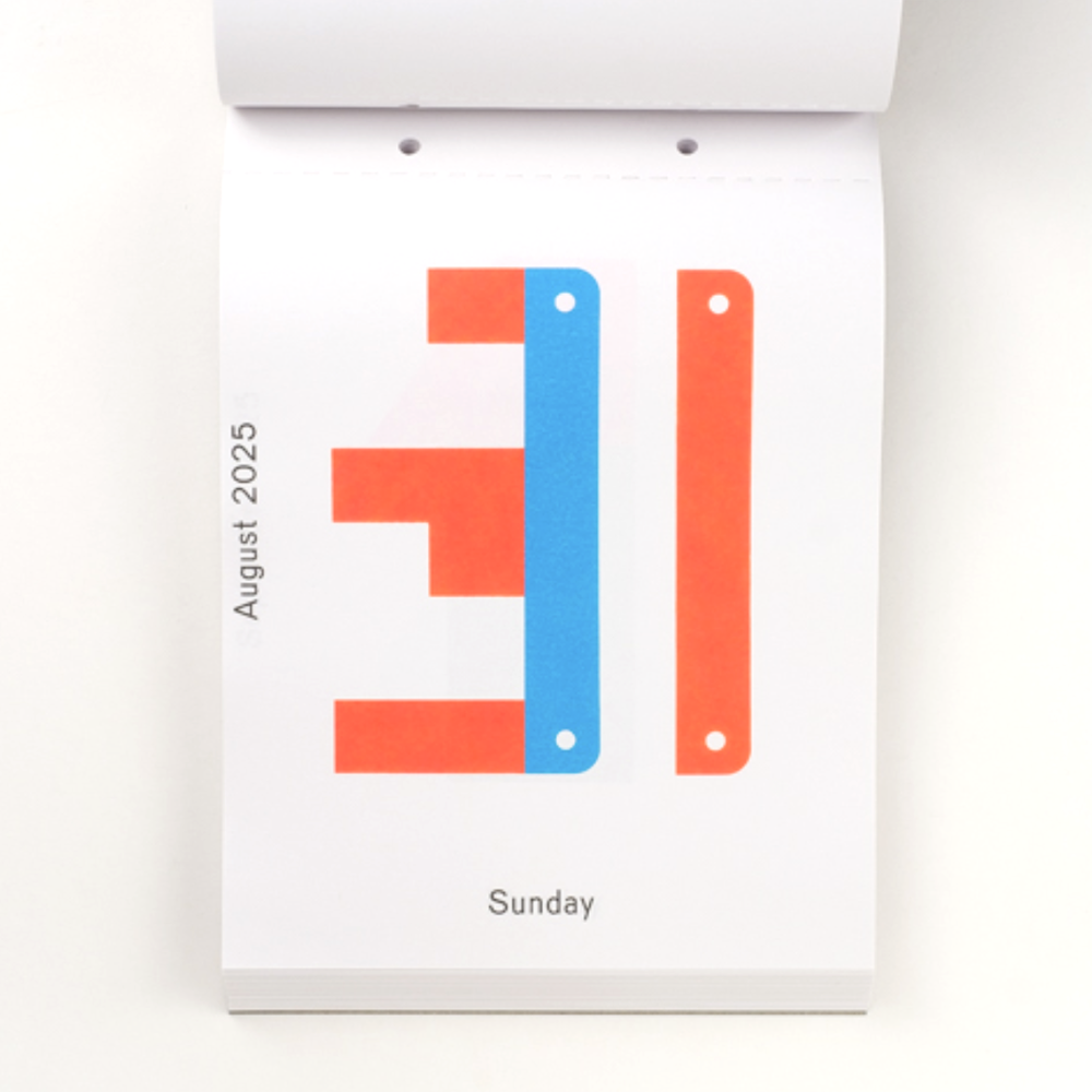 2025 Daily Calendar by Karel Martens