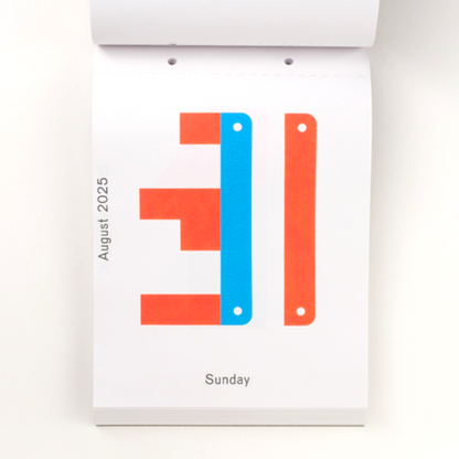 2025 Daily Calendar by Karel Martens