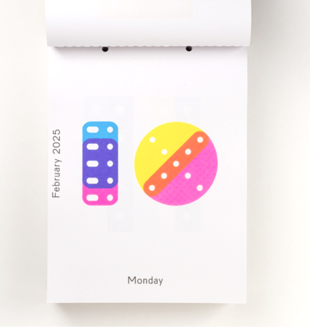 2025 Daily Calendar by Karel Martens