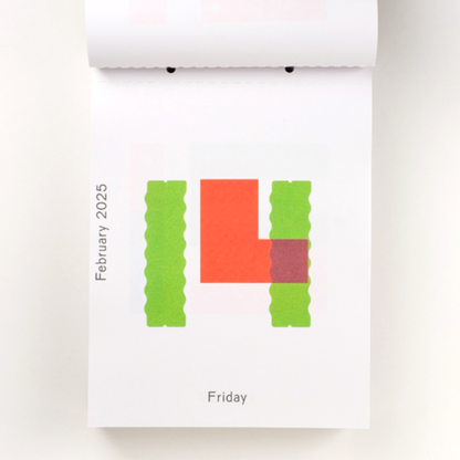 2025 Daily Calendar by Karel Martens
