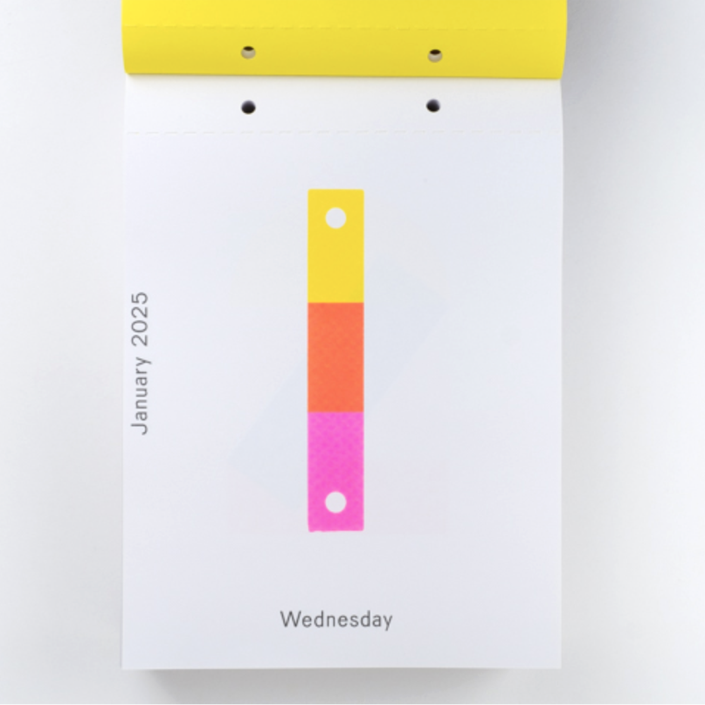 2025 Daily Calendar by Karel Martens