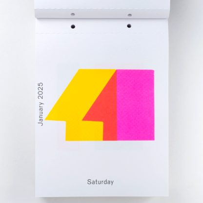 2025 Daily Calendar by Karel Martens