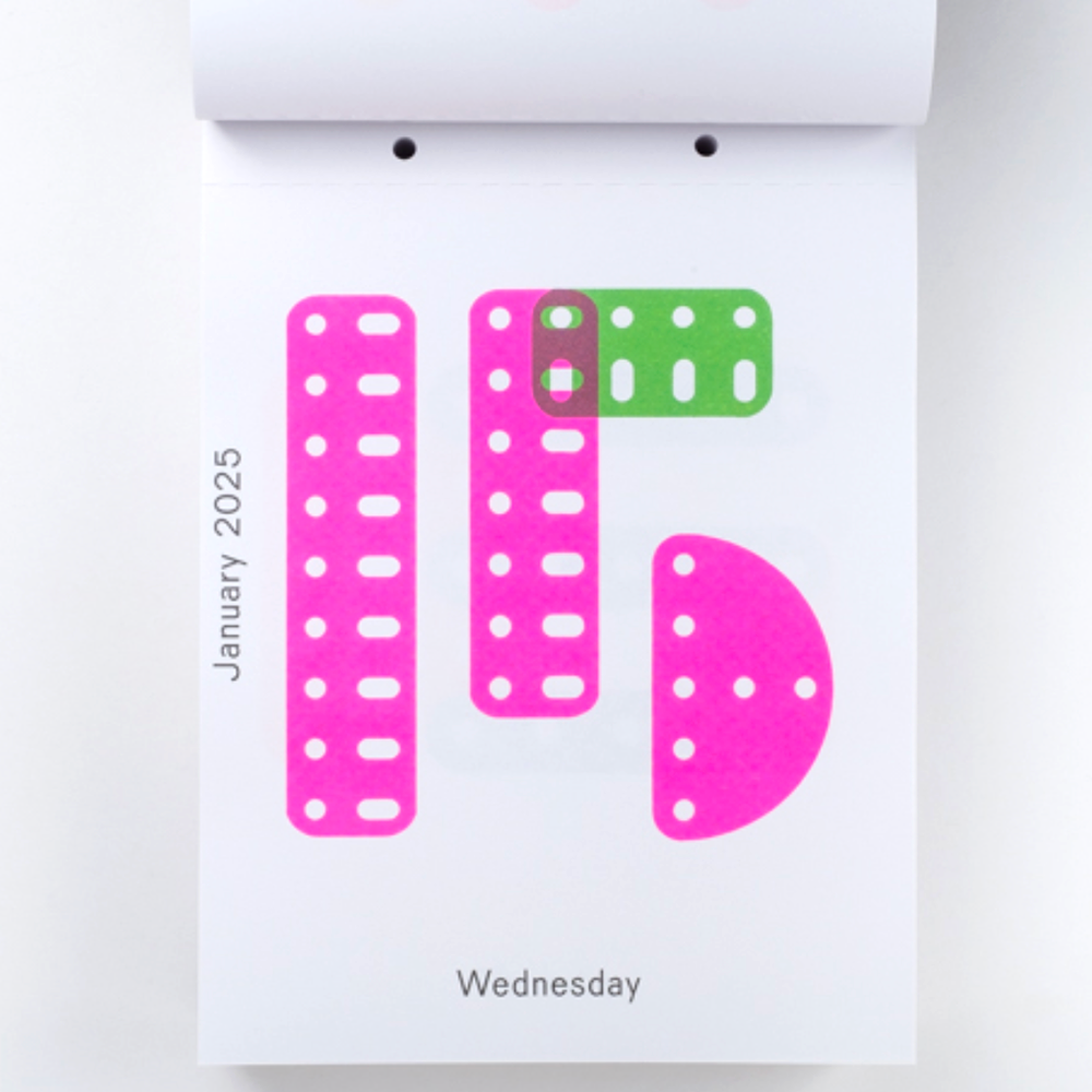 2025 Daily Calendar by Karel Martens