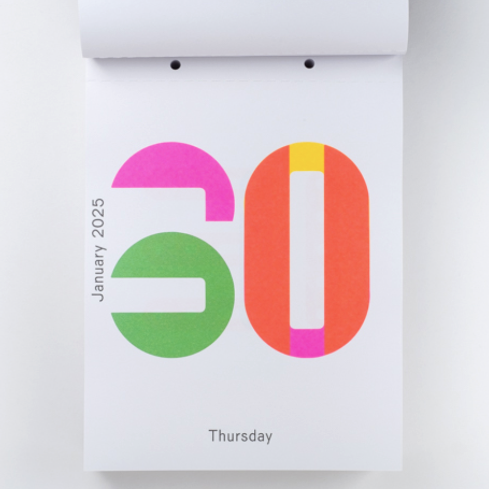 2025 Daily Calendar by Karel Martens