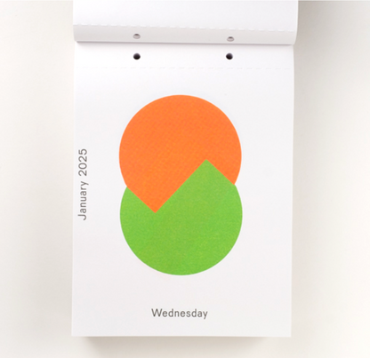 2025 Daily Calendar by Karel Martens