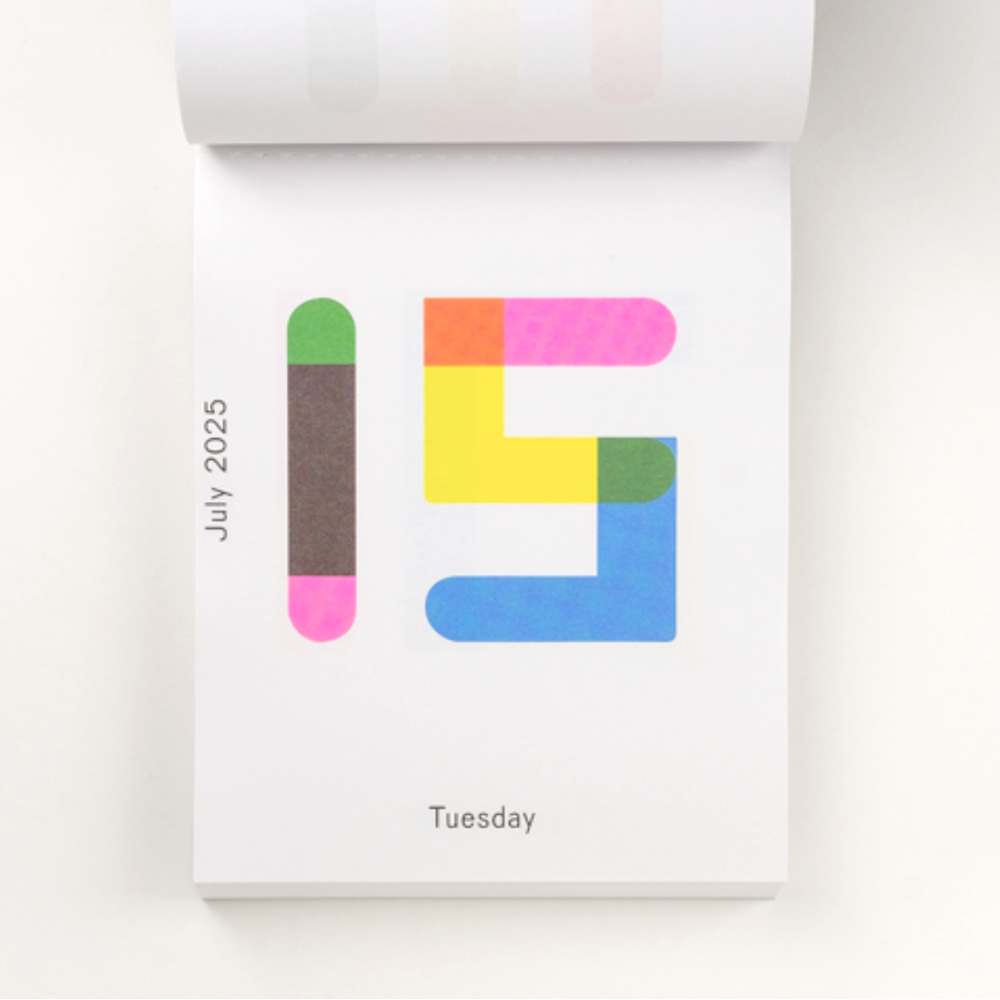 2025 Daily Calendar by Karel Martens