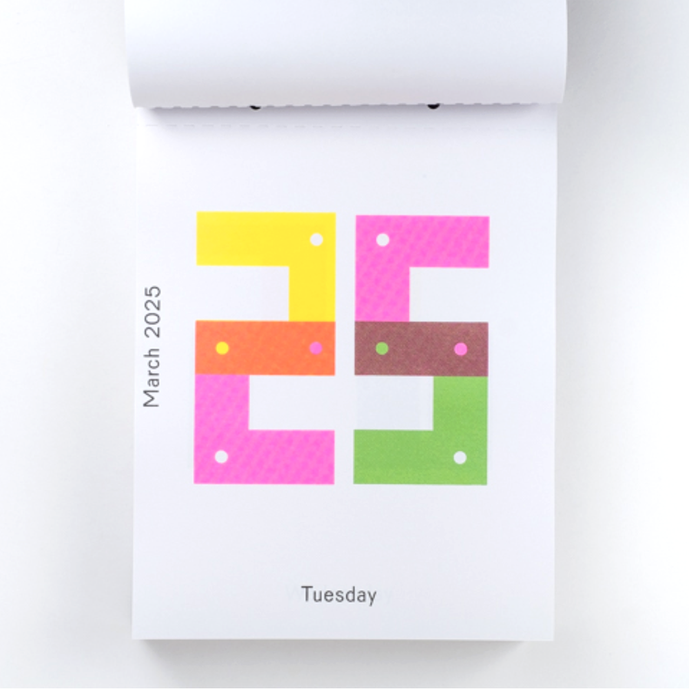 2025 Daily Calendar by Karel Martens