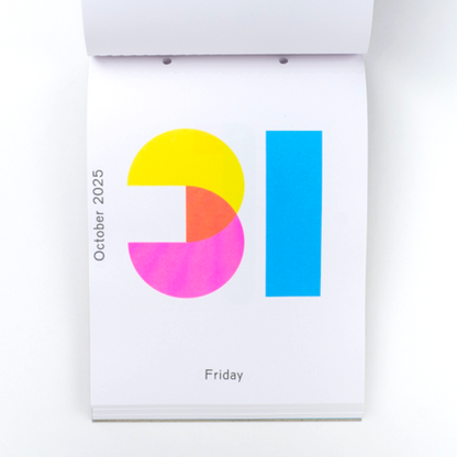 2025 Daily Calendar by Karel Martens