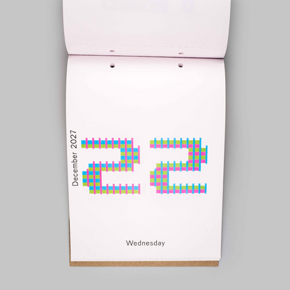 2027 Daily Calendar by Karel Martens