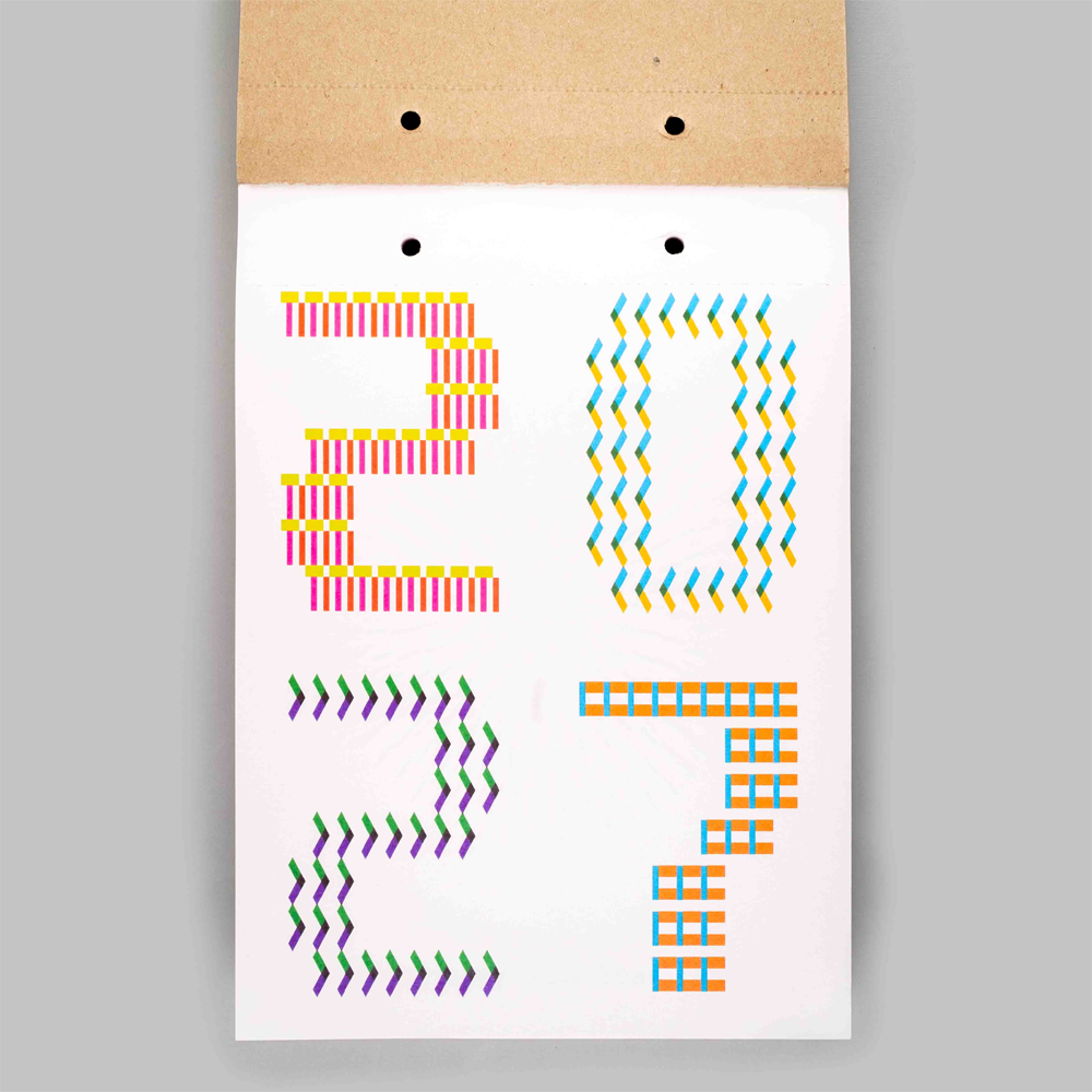 2027 Daily Calendar by Karel Martens
