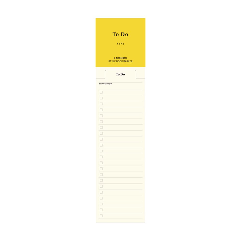To Do Bookmark Set by Laconic