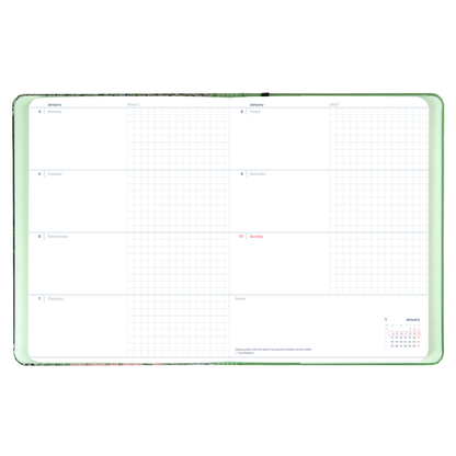 2027 Weekly & Monthly Horizontal Planner by Mossery
