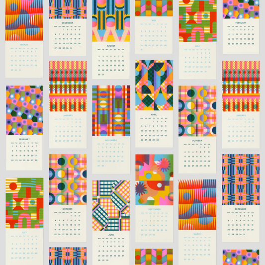 2027 Mini Hanging Calendar by Risotto