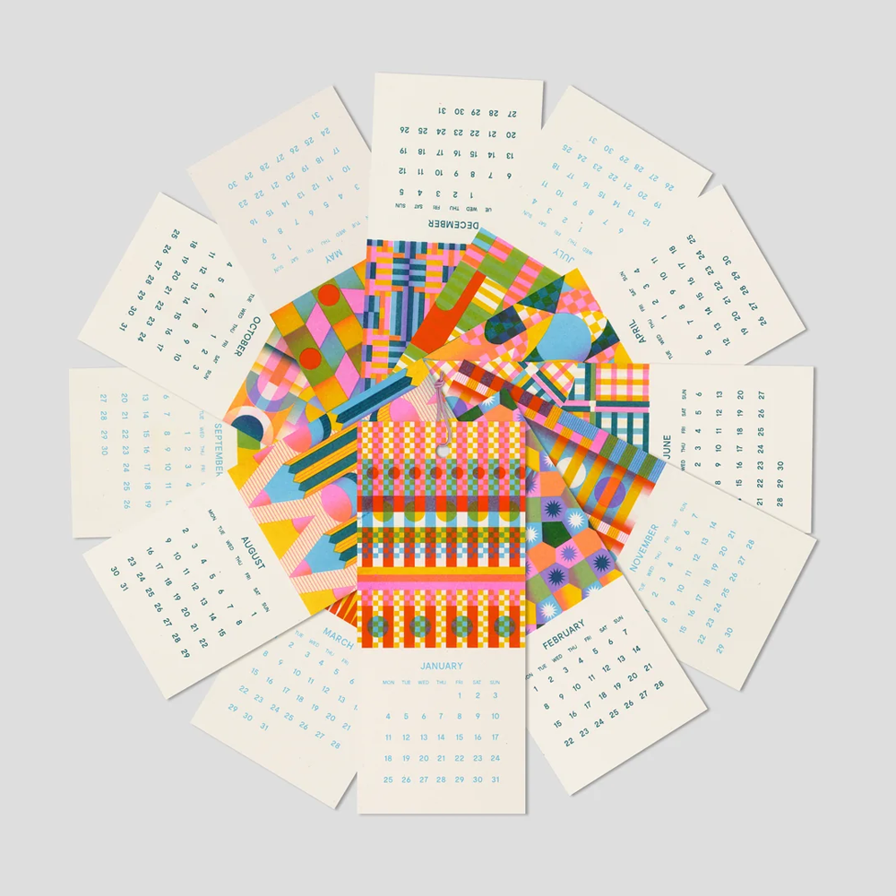 2027 Mini Hanging Calendar by Risotto