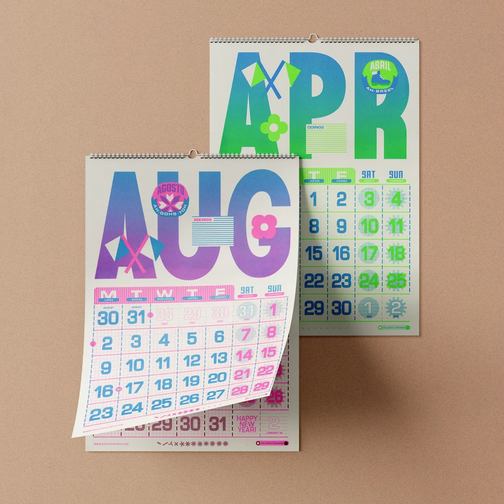 2027 Wall Calendar by Risotto