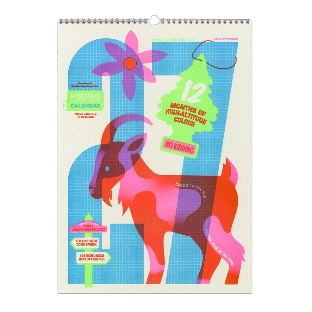 2027 Wall Calendar by Risotto