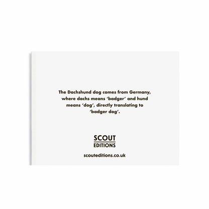 Dachshund Mini Card by Scout Editions
