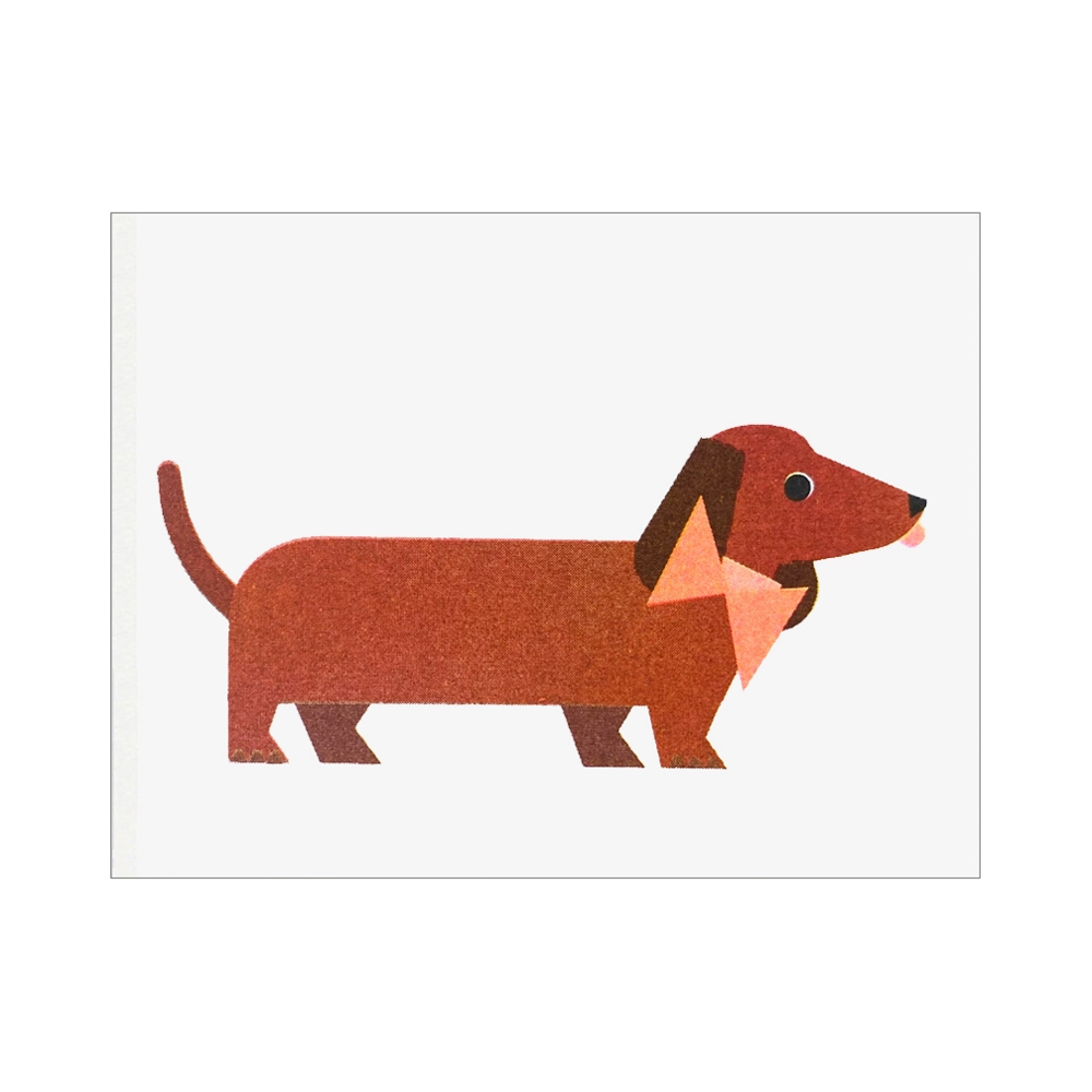 Dachshund Mini Card by Scout Editions