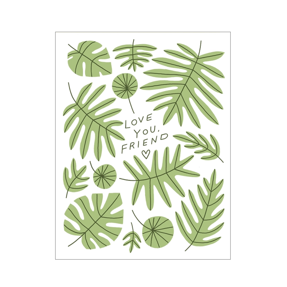 Love You, Friend Card by Worthwhile Paper