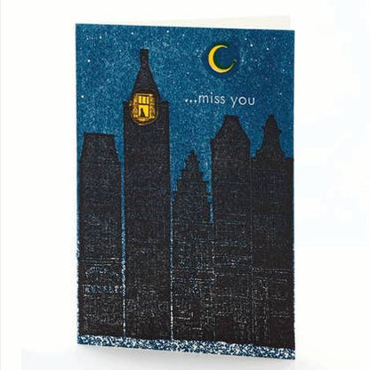 Buildings Miss You Card by Ilee
