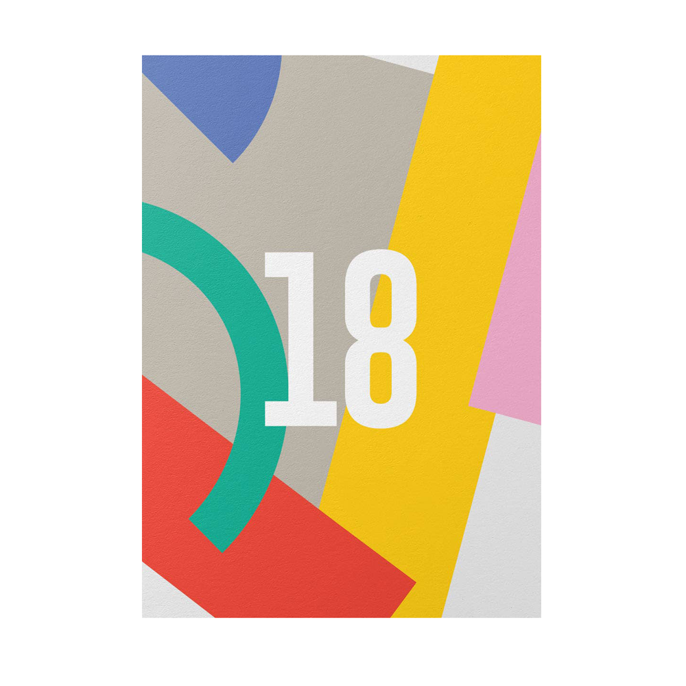 18 Card by Graphic Factory