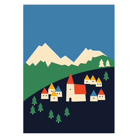 Anna Kövecses Mountains Postcard by 1973