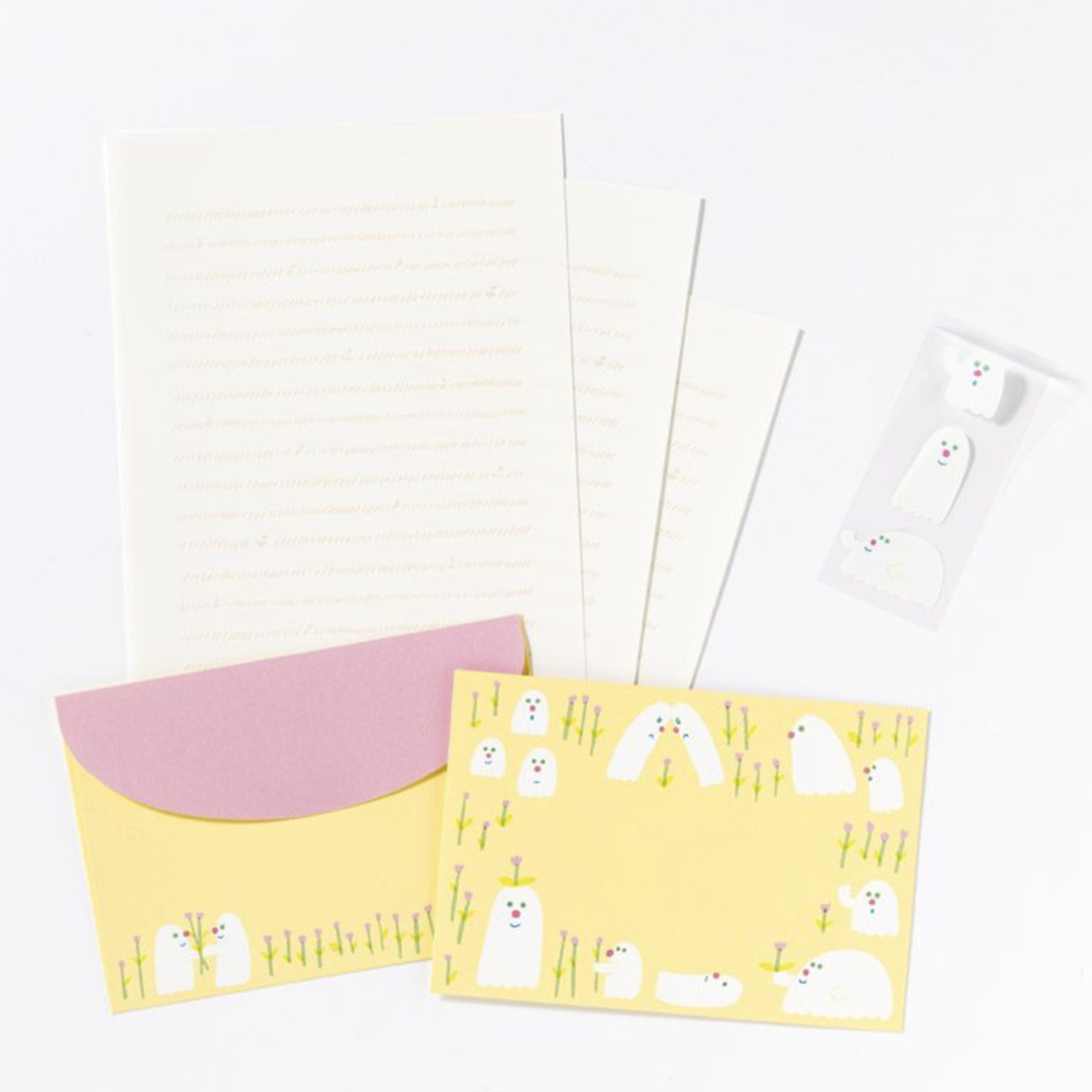 Hana Obake Letter Set by Aiueo