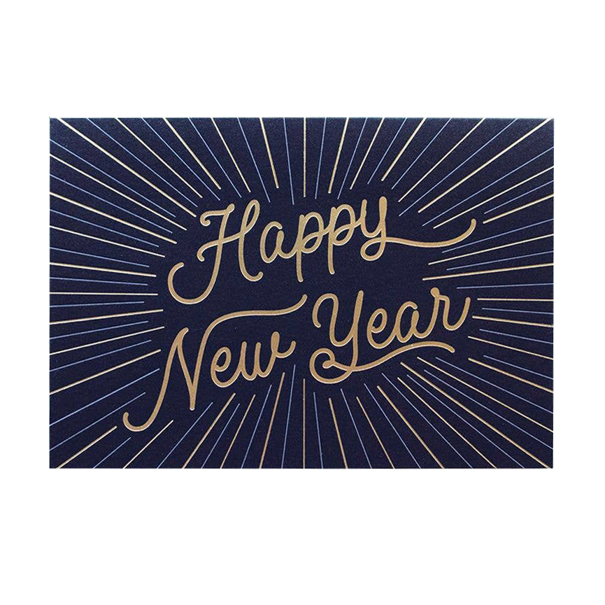Tuxedo Happy New Year Card by Anemone Press