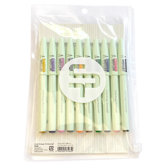 Brush Sign Pen 10 Color Set by Craft Design Technology