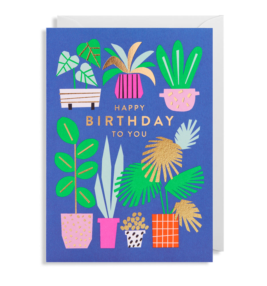 Ekaterina Trukhan Happy Birthday Plants Card by Lagom
