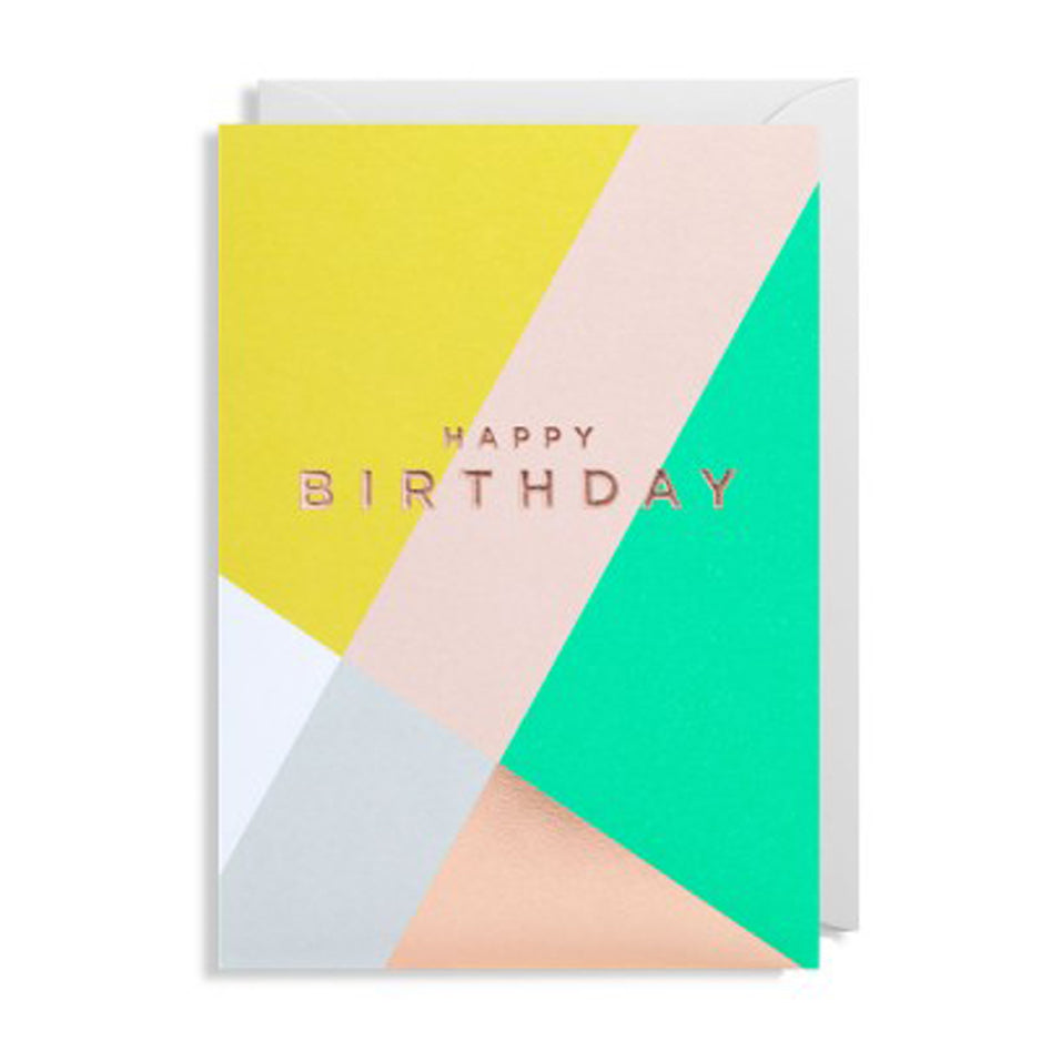 Postco Happy Birthday Color Block Card by Lagom