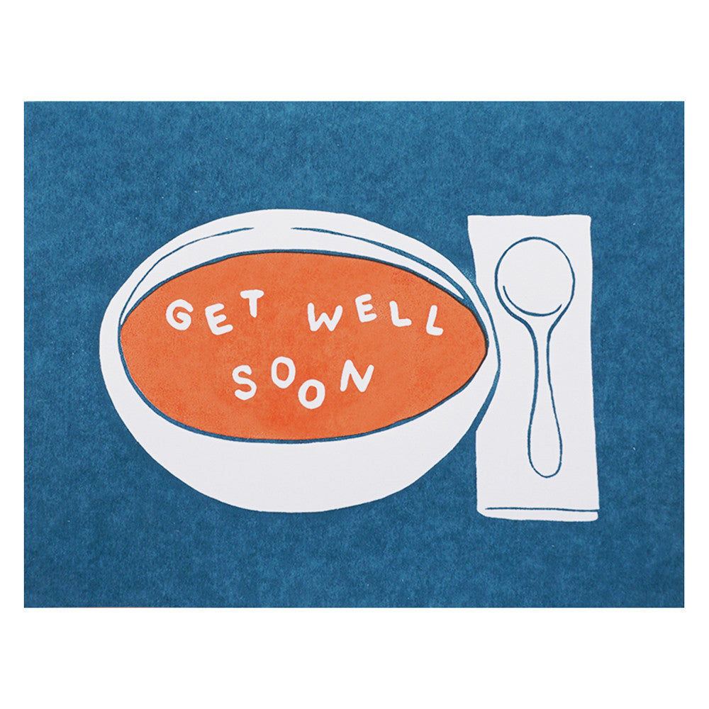 Lucky Horse Press Get Well Soon Soup Card