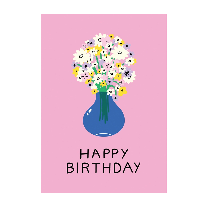 Holly St Clair Birthday Flowers Card by Wrap