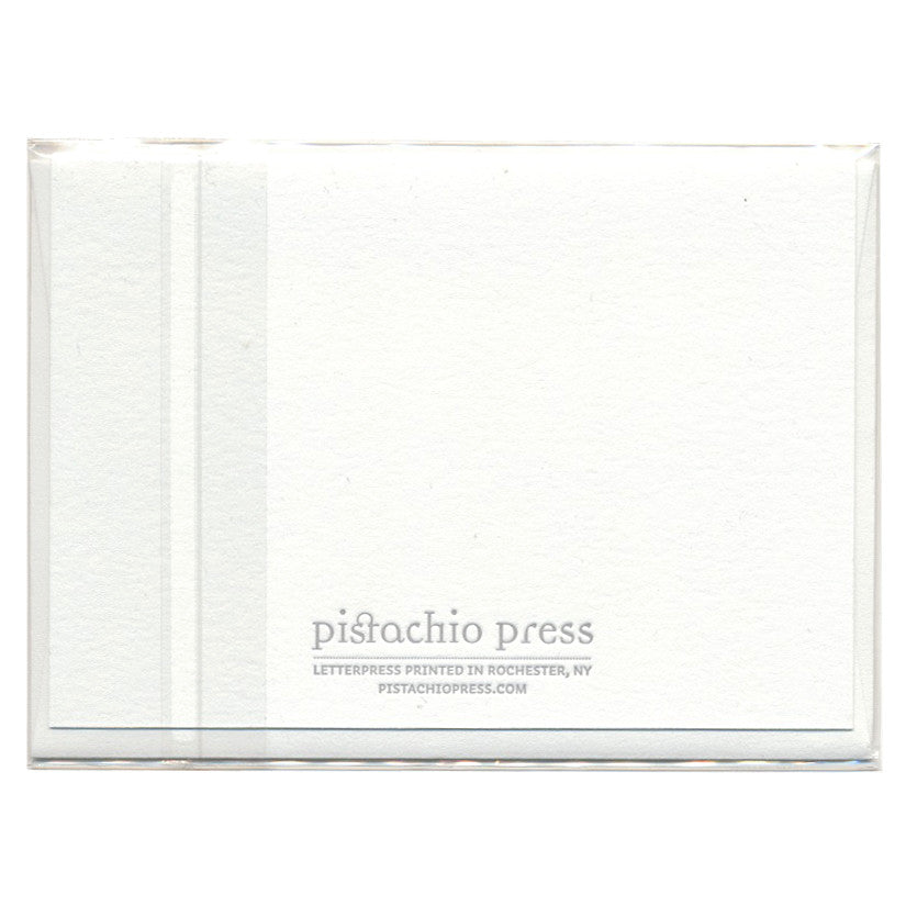 Hello Bird Letterpress Card by Pistachio Press